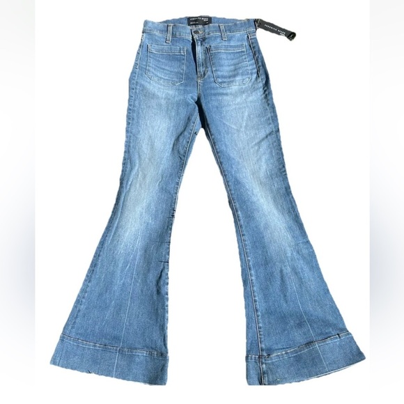 New Veronica Beard High Rise Sheridan Bell Bottoms  Jeans Denim Keystone 29 - Picture 2 of 11